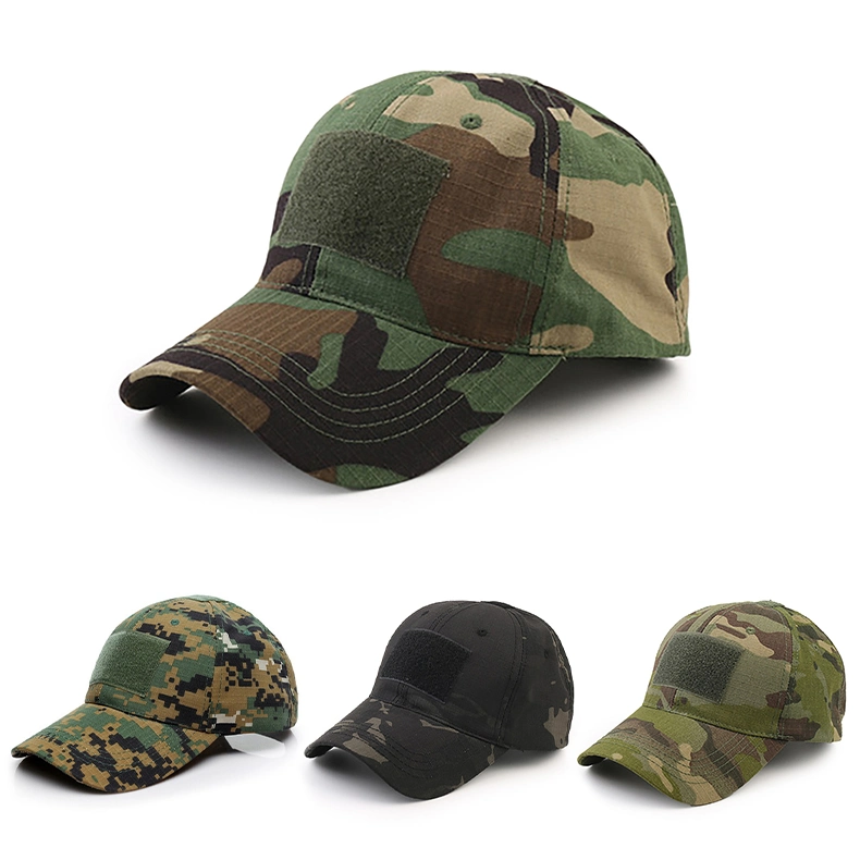 Custom Outdoor Man Green Embroidery Logo Tactical Camo Sports Baseball Cap